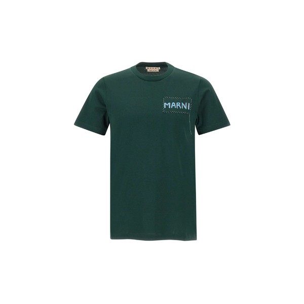 マルニ メンズ Tシャツ トップス Organic Cotton T-shirt GREEN