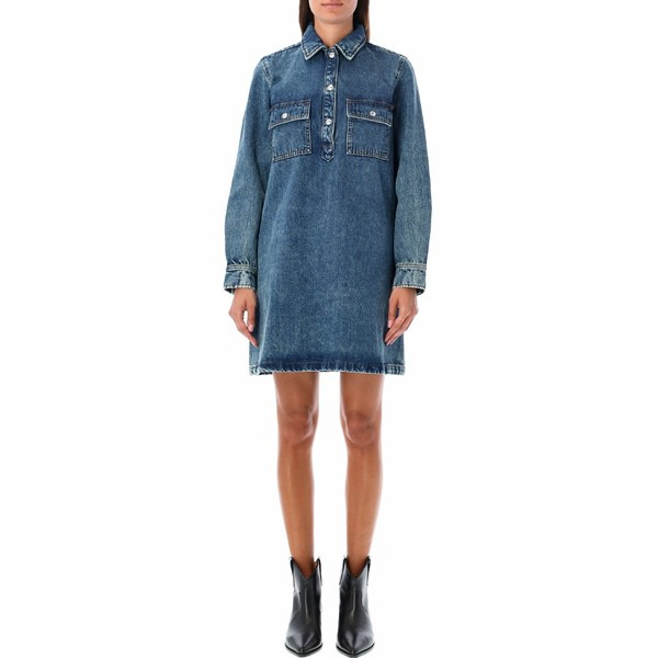 アーペーセー レディース ワンピース トップス Mia Denim Dress LIGHT BLUE