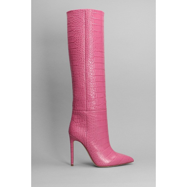 パリテキサス レディース ブーツ シューズ High Heels Boots In Rose