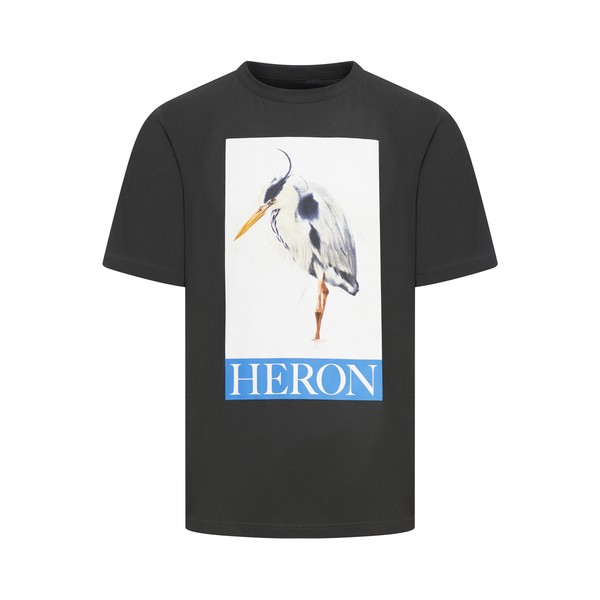 ヘロン プレストン メンズ Tシャツ トップス Heron Bird Painted Ss