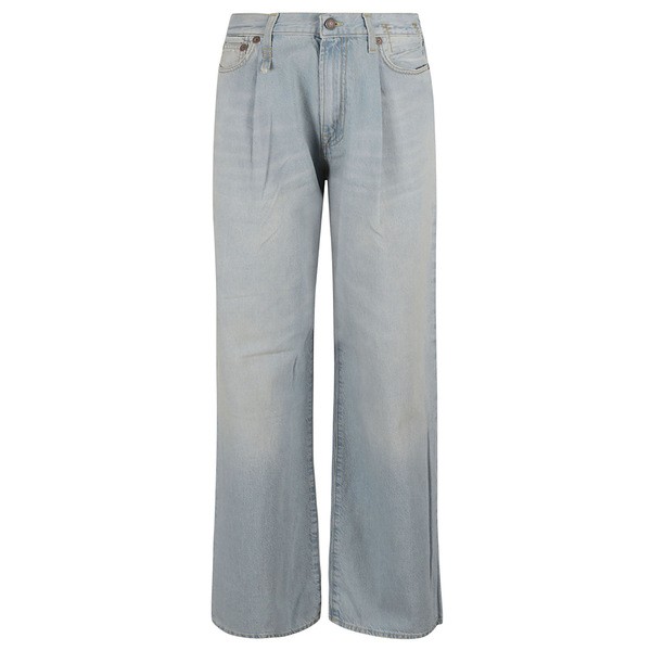 R13/アールサーティーン】DAMON PLEATED WIDE DENIM-