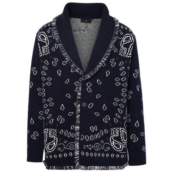 アラヌイ メンズ ニットセーター アウター Blue Cashmere Cardigan Blue