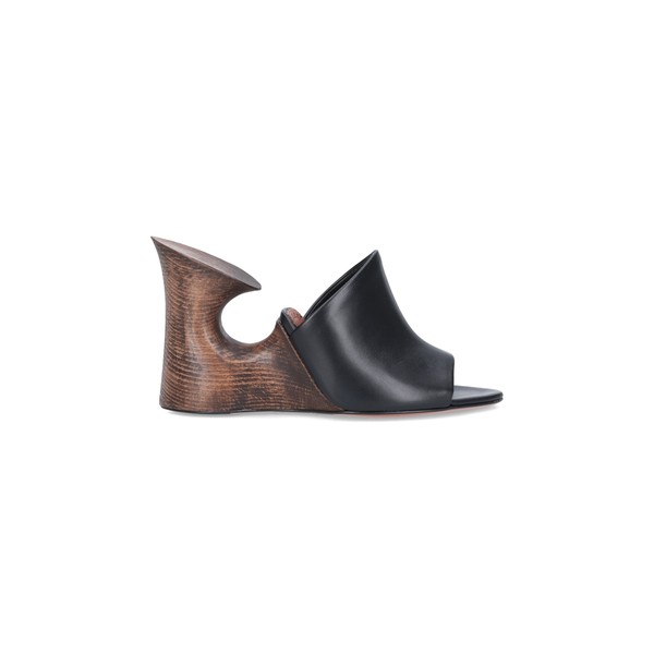 ALAIA CHAUSSEURES CHAMOIS ヌバックレースアップサンダル3612 - www ...