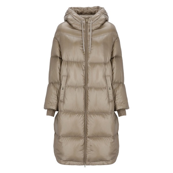 ヘルノ レディース ジャケット＆ブルゾン アウター Long Quilted Down Jacket GREY｜au PAY マーケット