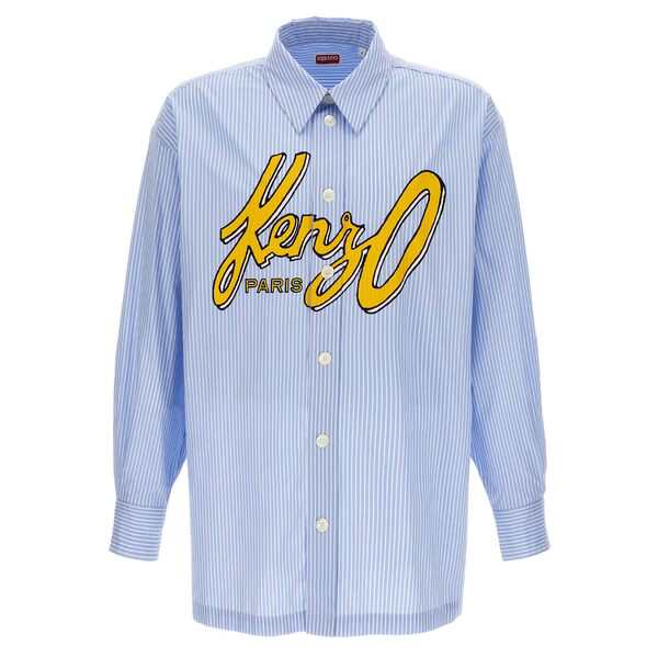 ケンゾー メンズ シャツ トップス 'kenzo Archive Logo' Shirt Light Blue｜au PAY マーケット