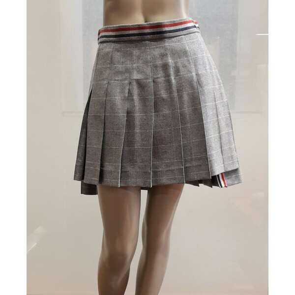 トムブラウン レディース スカート ボトムス Pleated Flannel Skirt