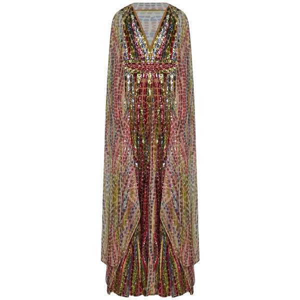 エリー サーブ レディース ワンピース トップス Long Dress Multicolor｜au PAY マーケット