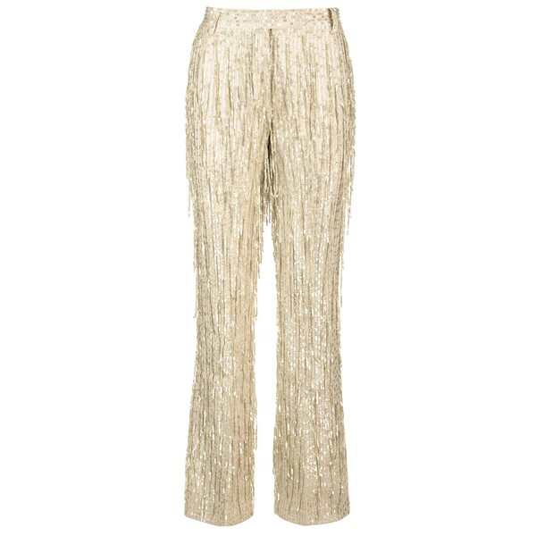 アミリ レディース カジュアルパンツ ボトムス Sequins Trousers White