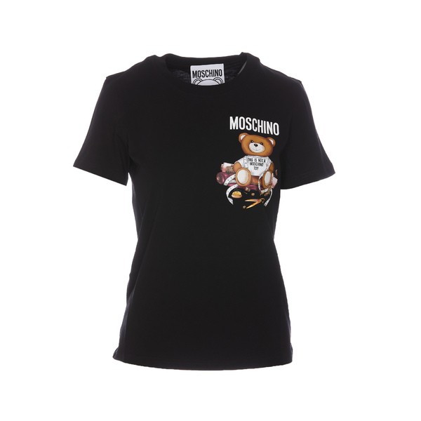 モスキーノ レディース Tシャツ トップス T-shirt Blackの通販はau PAY