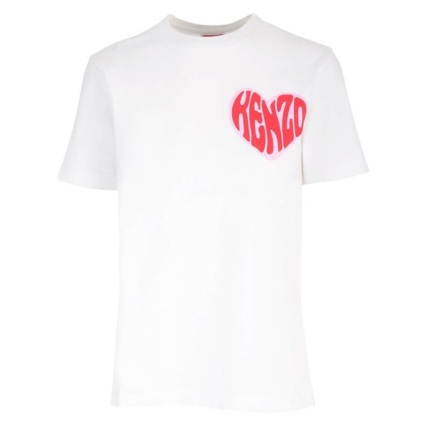 ケンゾー レディース Tシャツ トップス Cotton T-shirt White