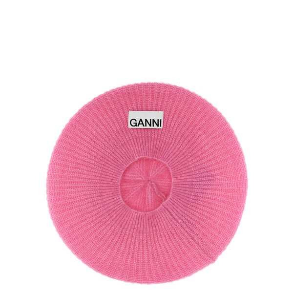 ガニー レディース 帽子 アクセサリー Logo Patch Basque Beret PINK