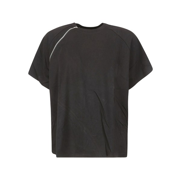 ヘリオットエミル メンズ Tシャツ トップス Sequence Zip T-shirt BLK01