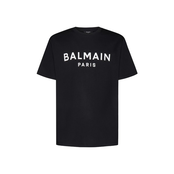 バルマン メンズ Tシャツ トップス T-Shirt Noir blancの通販はau PAY