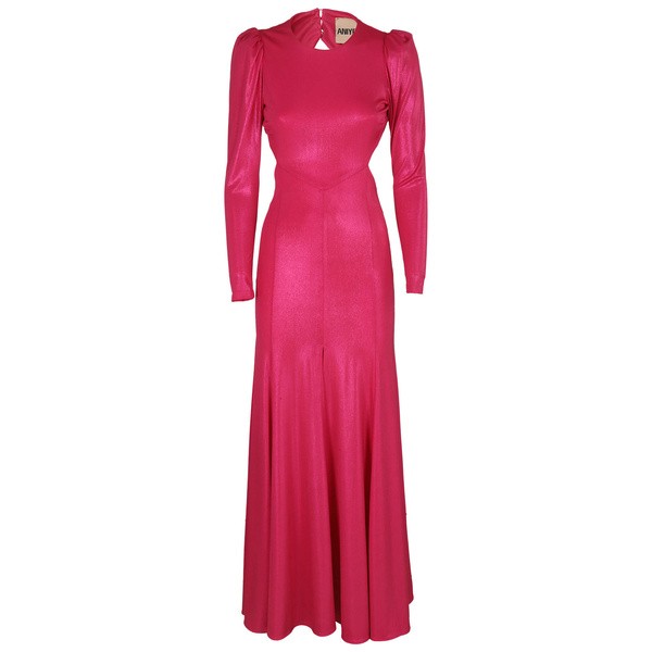 アニエバイ レディース ワンピース トップス Long Dress Terry Fuchsia