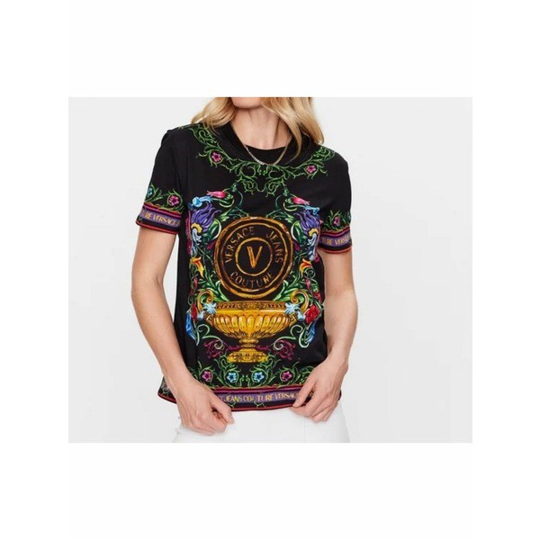 ベルサーチ レディース Tシャツ トップス Versace Jeans Couture T