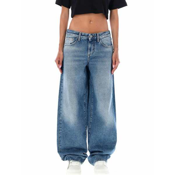 オフホワイト レディース デニムパンツ ボトムス Extra Baggy Jeans