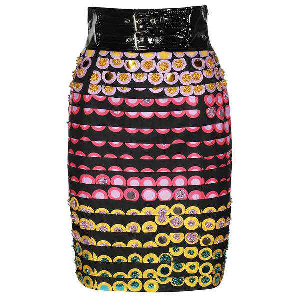 モスキーノ レディース スカート ボトムス Pencil Skirt Multicolor