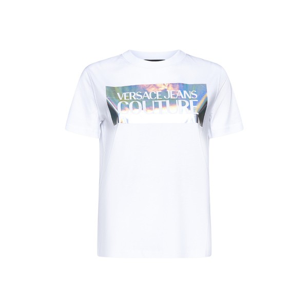 ベルサーチ レディース Tシャツ トップス T-Shirt White