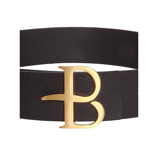 バランタイン レディース ベルト アクセサリー Logo Buckle Belt BROWN