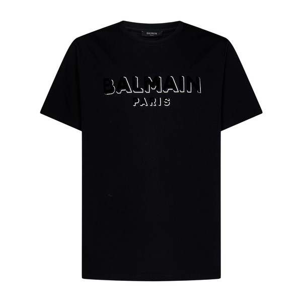 バルマン メンズ Tシャツ トップス T-shirt Black