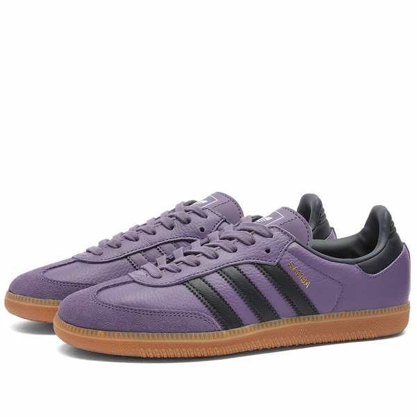 アディダス レディース スニーカー シューズ Adidas Samba OG W Purple