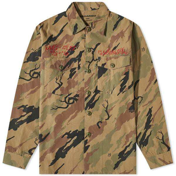 マハリシ メンズ シャツ トップス Maharishi Camo Cloud Dragon