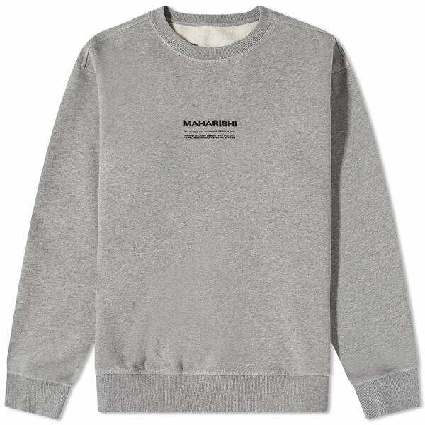 マハリシ メンズ パーカー・スウェットシャツ アウター Maharishi MILTYPE Embroidery Crew Sweat Grey｜au  PAY マーケット