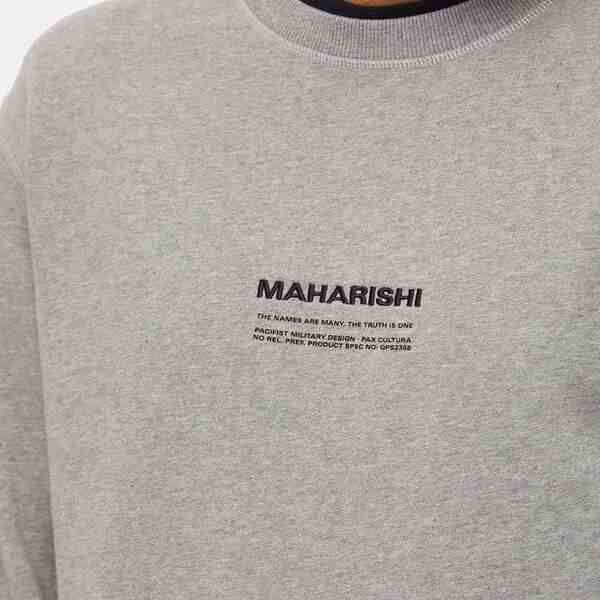 マハリシ メンズ パーカー・スウェットシャツ アウター Maharishi MILTYPE Embroidery Crew Sweat Grey｜au  PAY マーケット