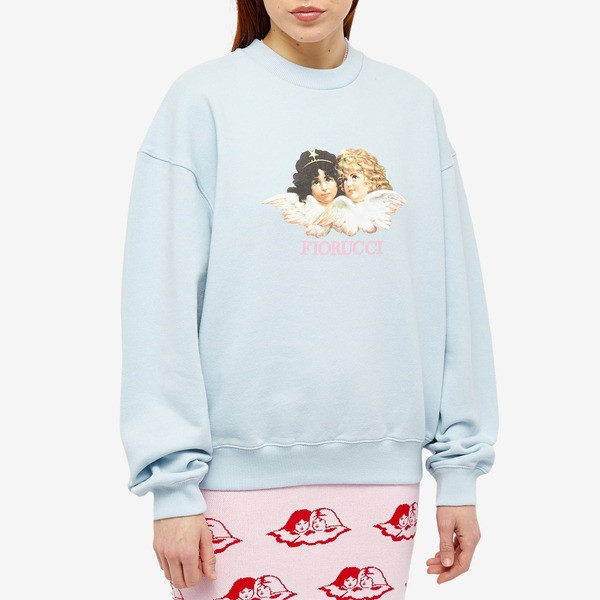 フィオルッチ レディース パーカー・スウェットシャツ アウター Fiorucci Angel Sweatshirt Blue｜au PAY マーケット