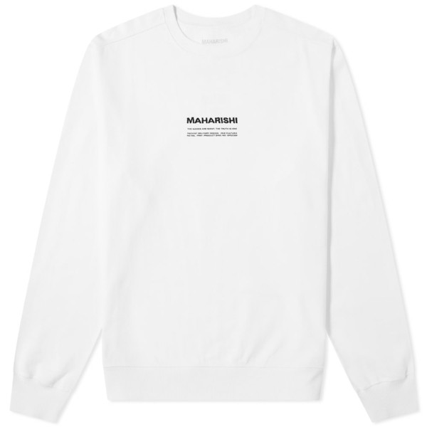 マハリシ メンズ パーカー・スウェットシャツ アウター Maharishi Classic MILTYPE Crew Sweat White｜au  PAY マーケット