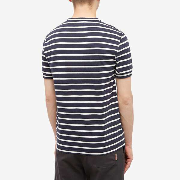 オフィシンジェネレール メンズ Tシャツ トップス Officine Generale Slub Cotton Stripe T-Shirt  Neutrals｜au PAY マーケット