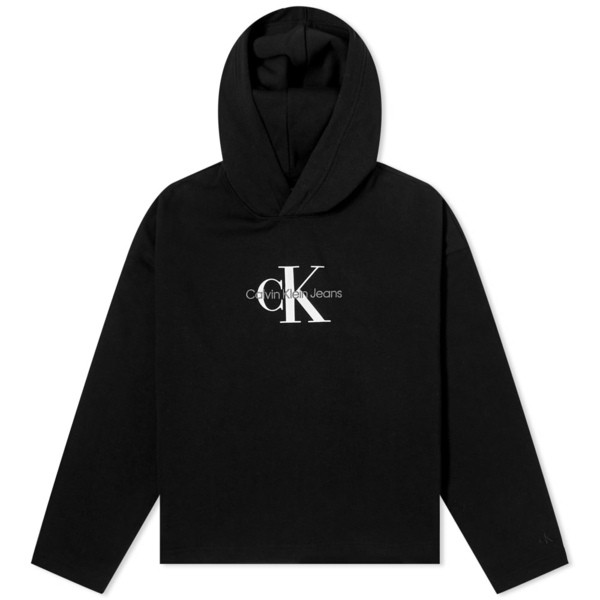 カルバンクライン レディース パーカー・スウェットシャツ アウター Calvin Klein Logo Hoodie Black｜au PAY  マーケット