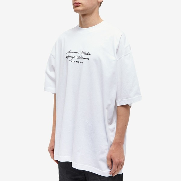 ヴェトモン メンズ Tシャツ トップス VETEMENTS 4 Seasons