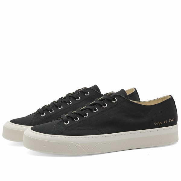 コモン・プロジェクツ メンズ スニーカー シューズ Common Projects Tournament Low Classic Canvas  Black｜au PAY マーケット