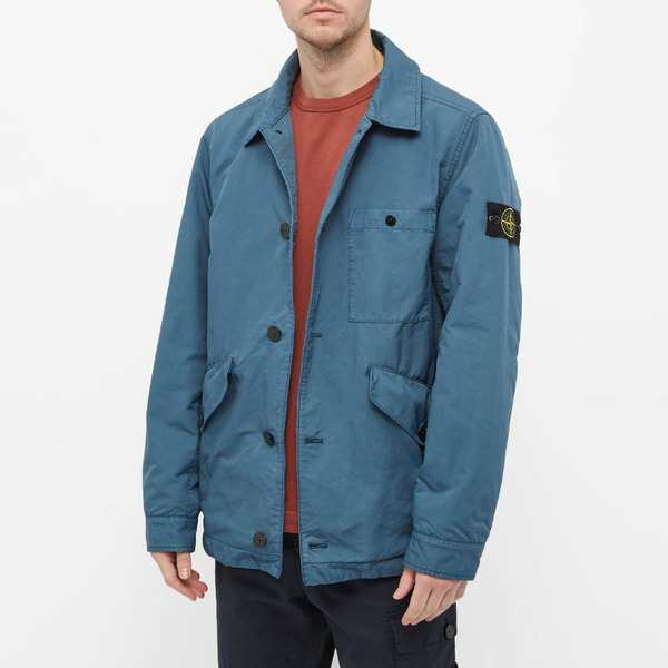 ストーンアイランド stone island ジャケット blue workstone - ダウン