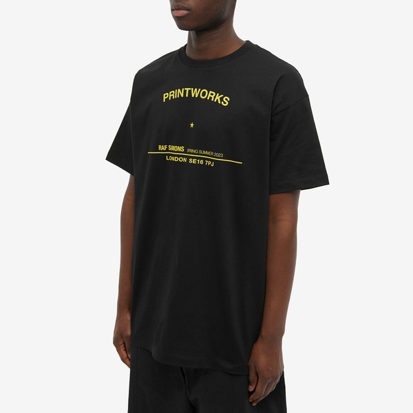 ラフ・シモンズ メンズ Tシャツ トップス Raf Simons Printworks Tour