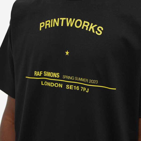 ヤエカRAF SIMONS PRINTWORKS TOUR T-SHIRT