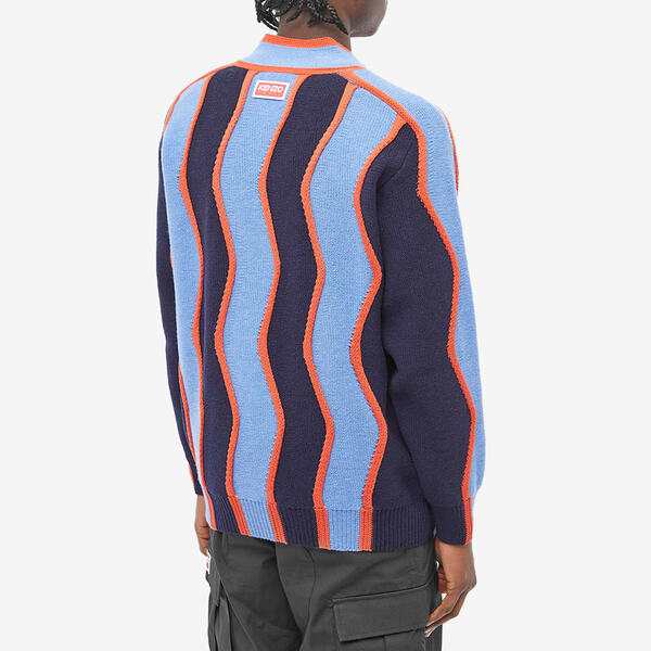 ケンゾー メンズ カーディガン アウター Kenzo PARIS Wavy Stripe