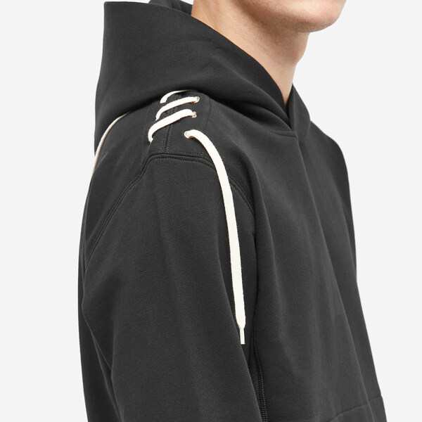 クレイググリーン メンズ パーカー・スウェットシャツ アウター Craig Green Laced Popover Hoodie Black｜au  PAY マーケット