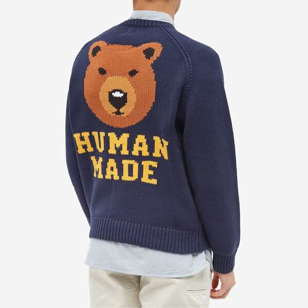 ￥39000は如何でしょうかHUMAN MADE BEAR RAGLAN KNIT SWEATER