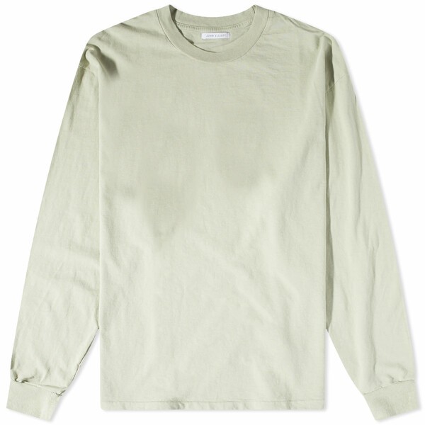 ジョン・エリオット メンズ Tシャツ トップス John Elliott Long Sleeve University T-Shirt  Green｜au PAY マーケット