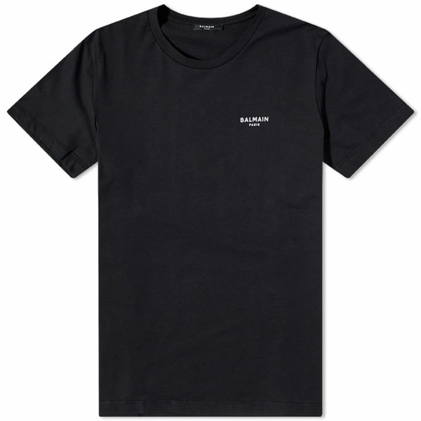 バルマン メンズ Tシャツ トップス Balmain Eco Small Logo Printed T