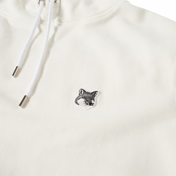 メゾンキツネ レディース パーカー・スウェットシャツ アウター Maison Kitsun Grey Fox Head Patch Classic  Hoody White｜au PAY マーケット