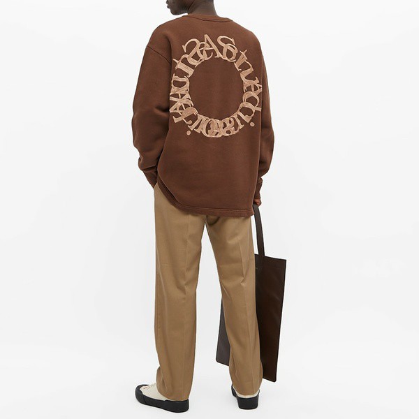 アクネ ストゥディオズ メンズ パーカー・スウェットシャツ アウター Acne Studios Fin Circle Logo Crew Sweat  Brown｜au PAY マーケット