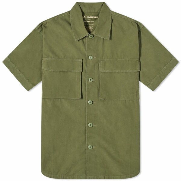 マハリシ メンズ シャツ トップス Maharishi Advisors Short Sleeve Shirt Green｜au PAY マーケット