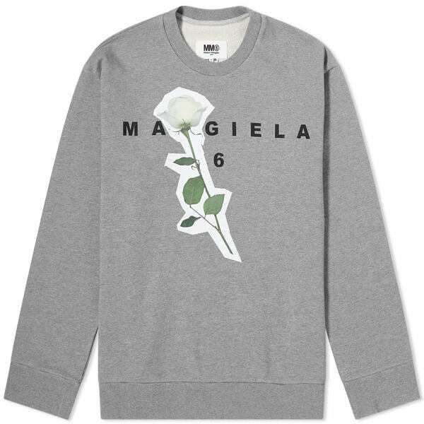 マルタンマルジェラ レディース パーカー・スウェットシャツ アウター Maison Margiela Logo Crew Sweat Grey｜au  PAY マーケット