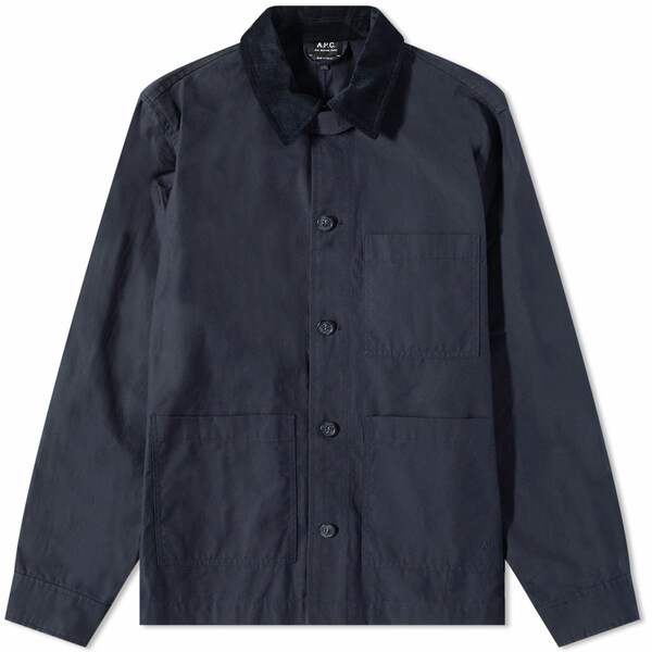 アーペーセー メンズ ジャケット＆ブルゾン アウター A.P.C. Gabriel Waxed Cotton Jacket Blue｜au PAY  マーケット