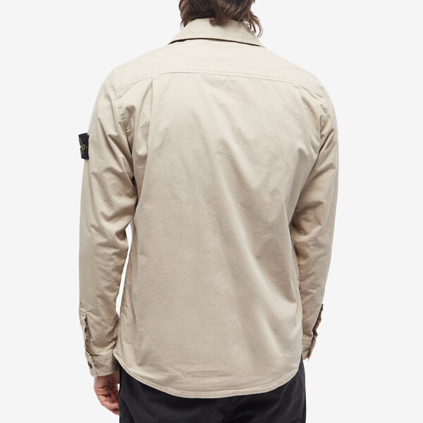 ストーンアイランド メンズ ジャケット＆ブルゾン アウター Stone Island Supima Cotton Twill Stretch-TC  Button Overshirt Grey｜au PAY マーケット