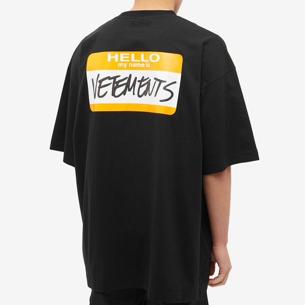 ヴェトモン メンズ Tシャツ トップス VETEMENTS My Name is Vetements