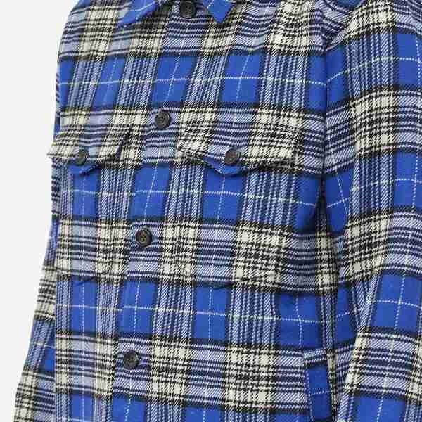 コリドール メンズ ジャケット＆ブルゾン アウター Corridor Plaid Military Jacket Blue｜au PAY マーケット